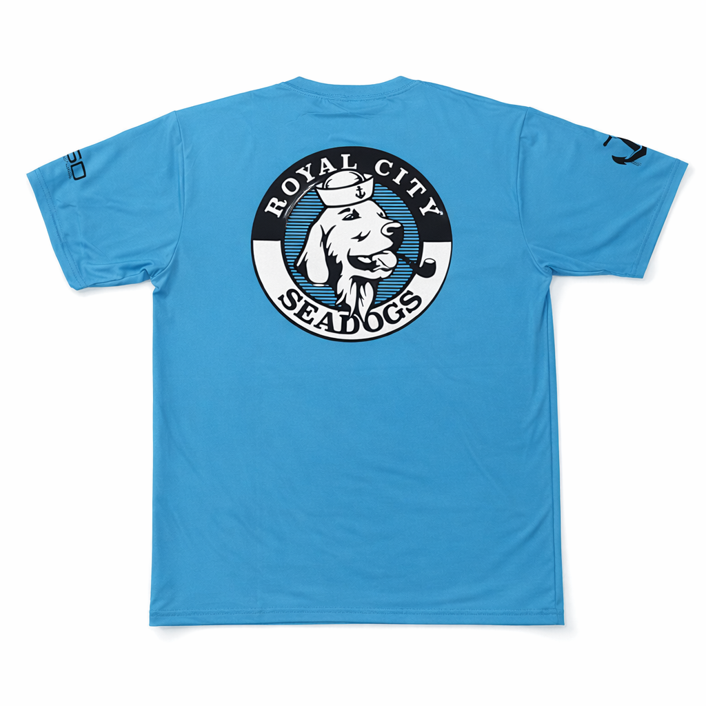 Seadogs Teal Tech Tee