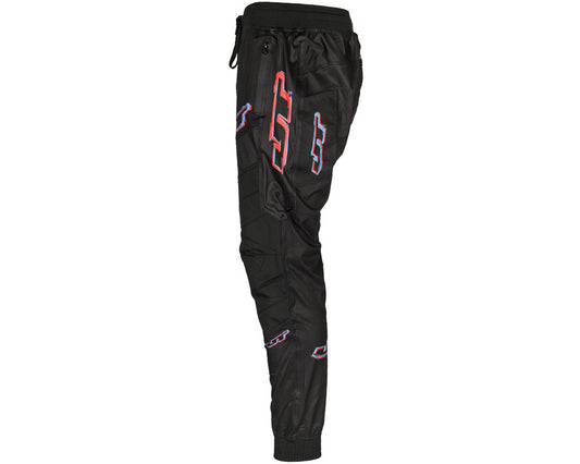 JT Pro Joggers Black & Red/Blue