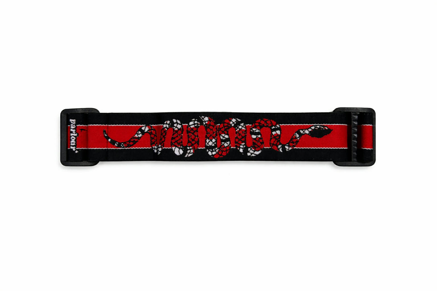 Red Snake Skin Goggle Strap
