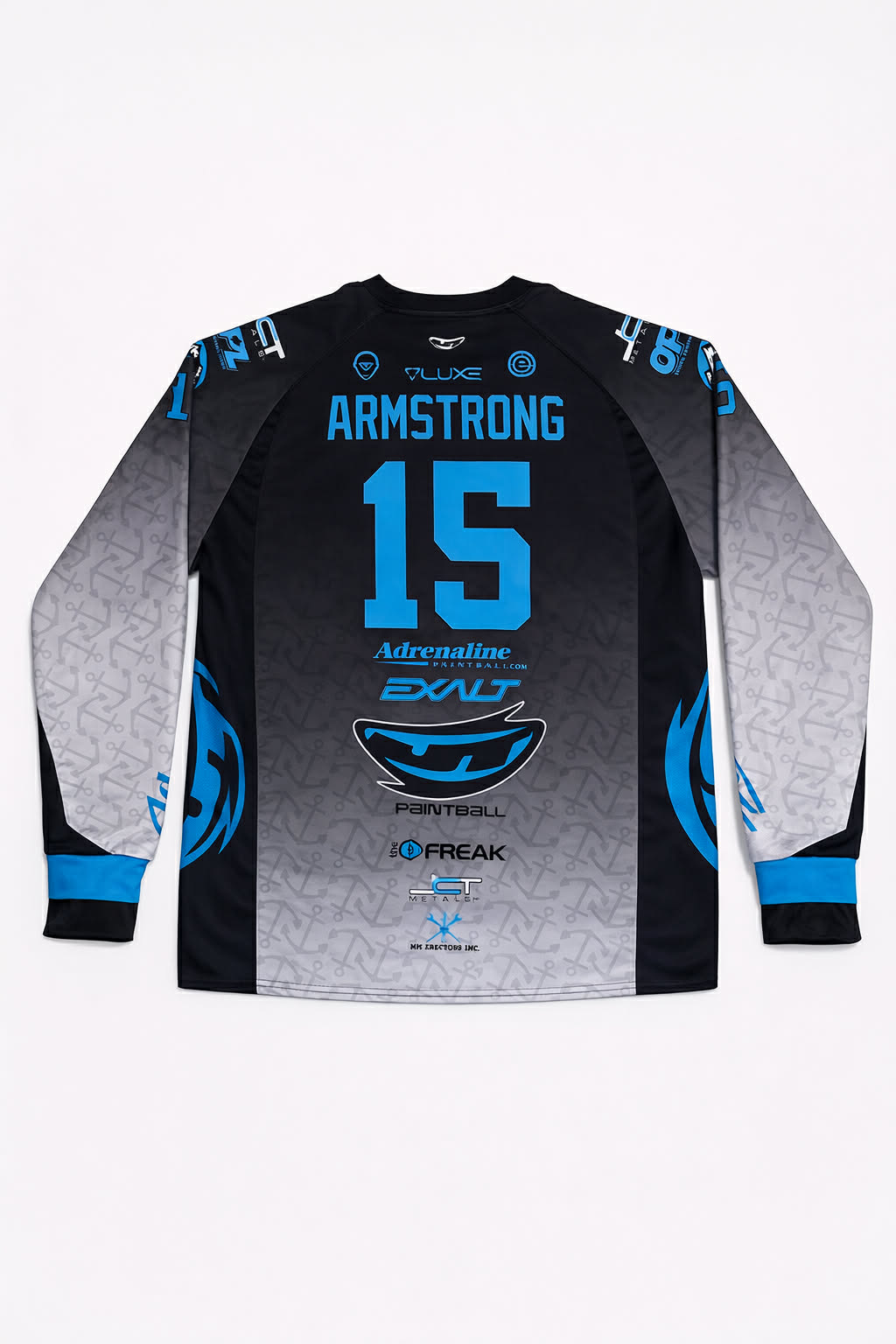 Seadogs Black to Grey Fade Anchorflauge Jersey