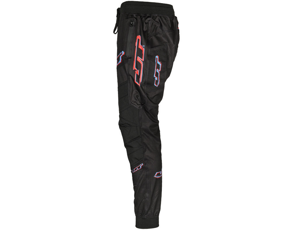 JT Pro Joggers Black & Red/Blue