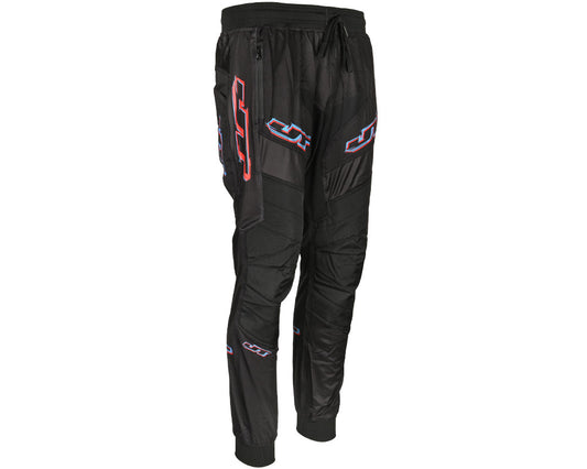 JT Pro Joggers Black & Red/Blue
